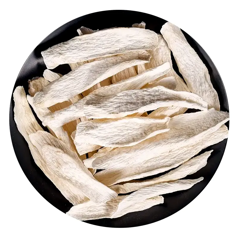 Chinese Yam 山药 dried yam slice display photo for packing and specification discussion
