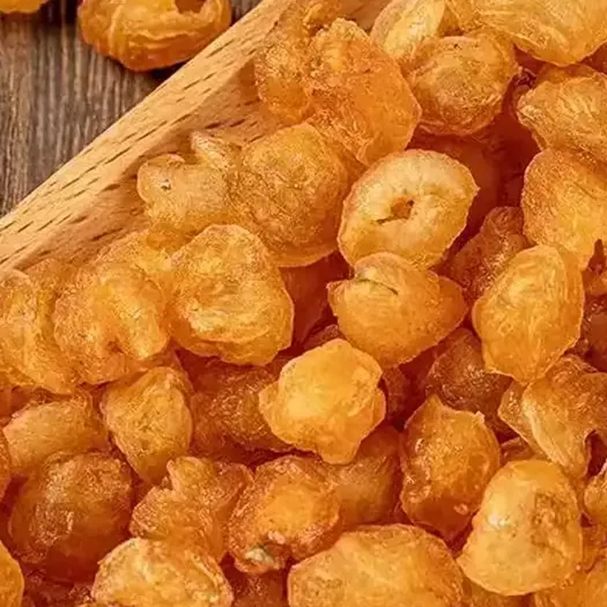 Dried Longan 桂圆肉 close detail texture photo from Bozhou China
