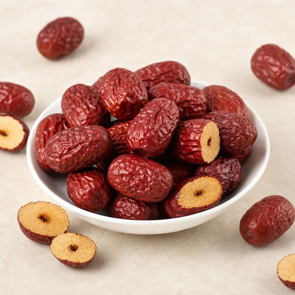 Jujube 红枣 water infusion reference photo from Bozhou China