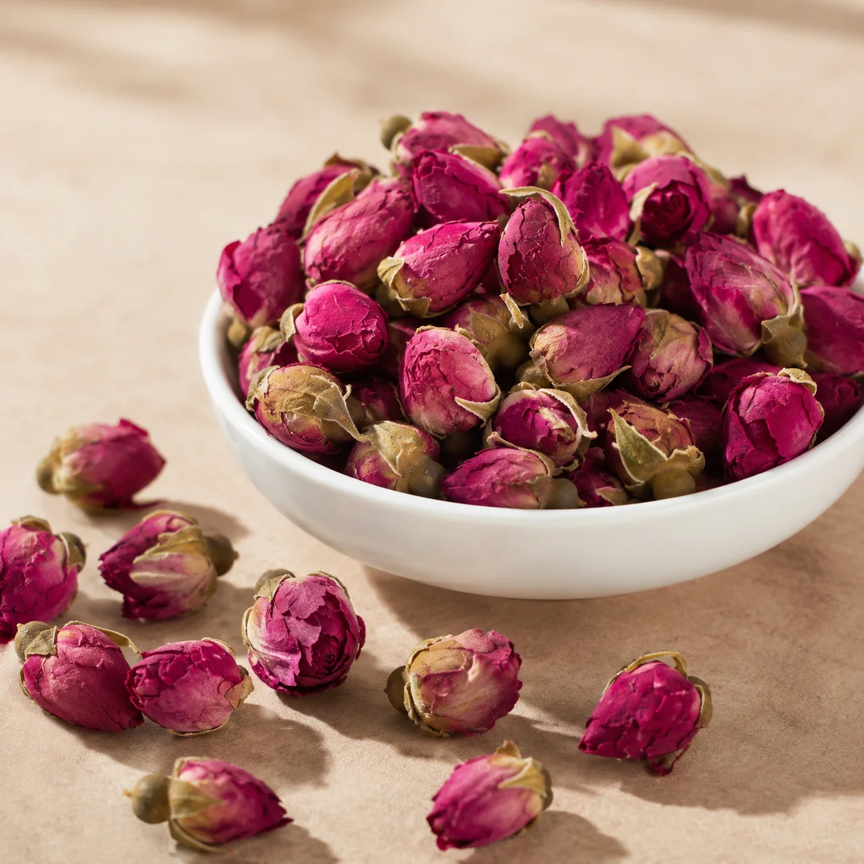Rose Buds 玫瑰花 close detail texture photo from Bozhou China