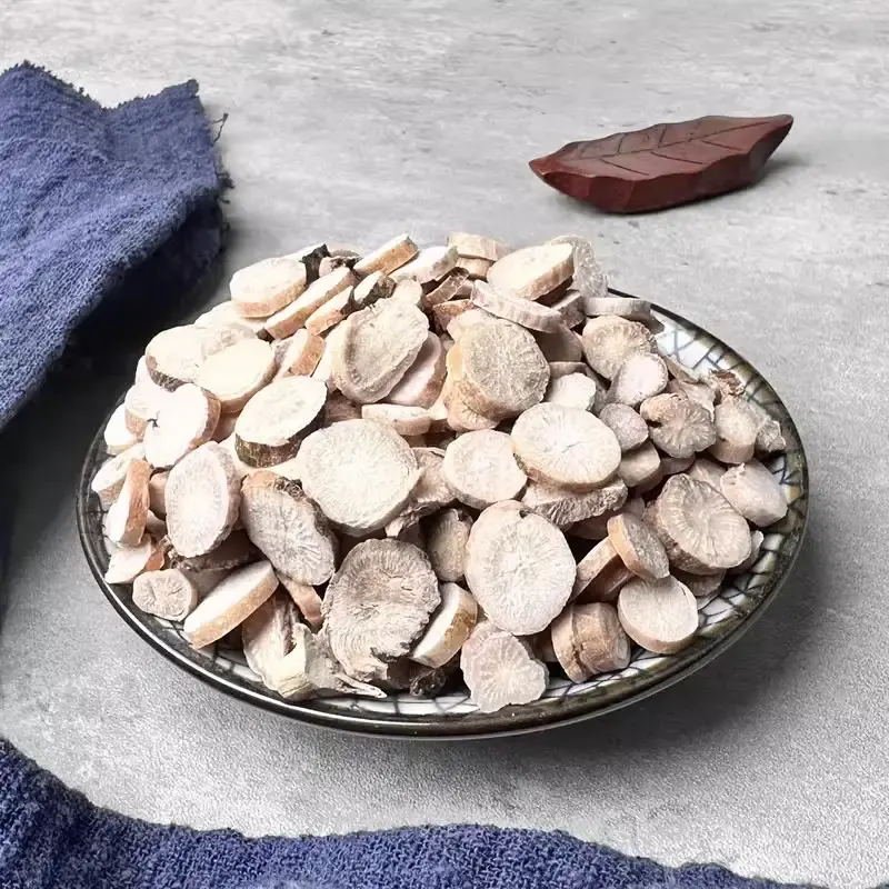White Peony Root 白芍 verified root slice overview photo for bulk sourcing from Bozhou China